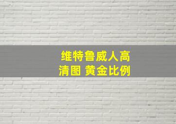 维特鲁威人高清图 黄金比例